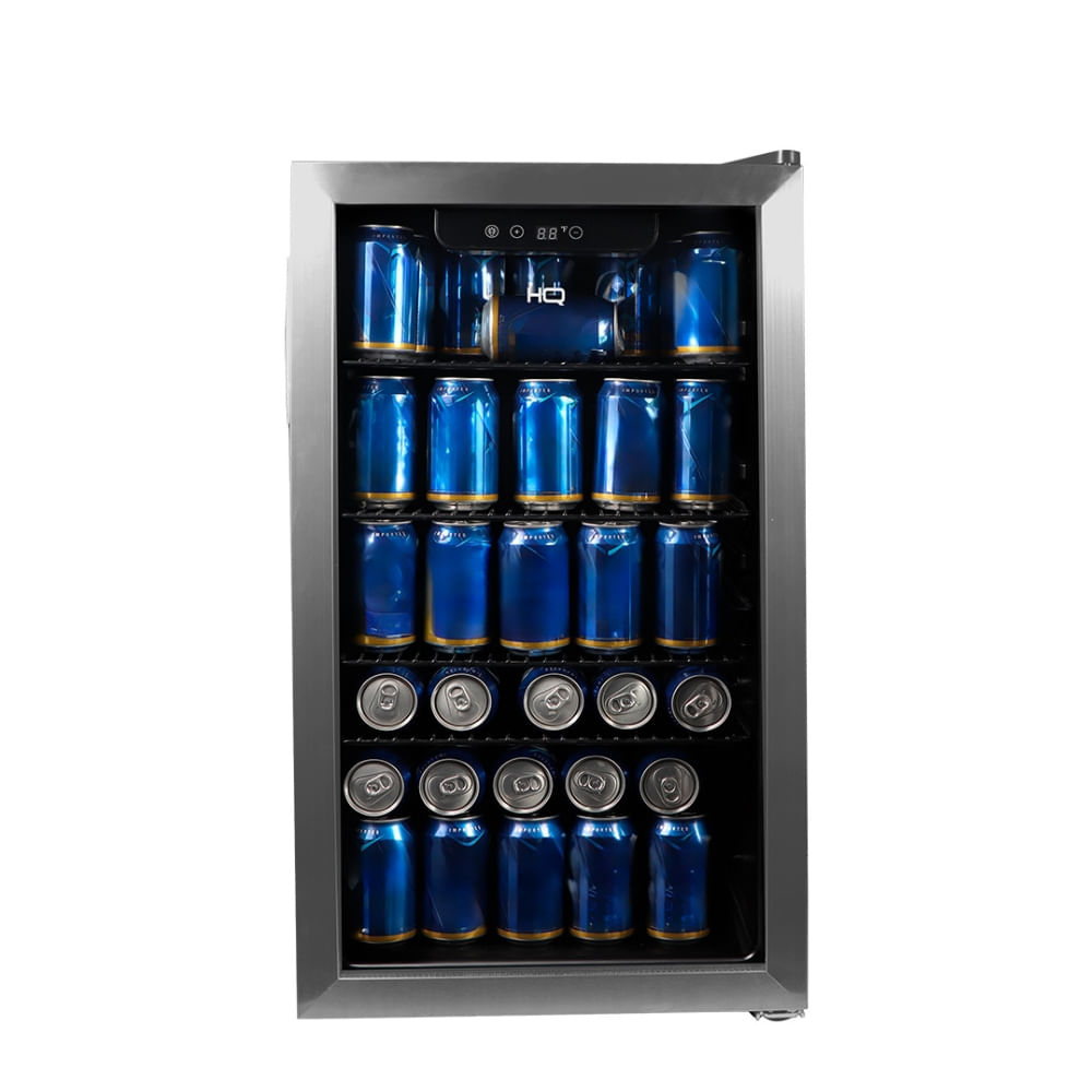 Cervejeira Expositor Vertical HQ Vidro Duplo 100 Litros Inox HQ