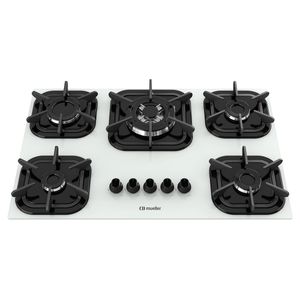 Cooktop Mueller 5 Bocas Com Queimador Tripla Chama G5 Branco