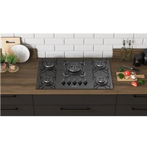Cooktop Itatiaia Essencial 5 Bocas Tripla Chama Preto