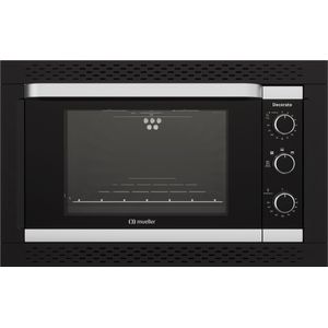 Forno Elétrico de Embutir Mueller 44 Litros Decorato Preto G3 601118004