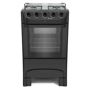 Fogão Mueller 4 Bocas Preto Fosco MFI4BB