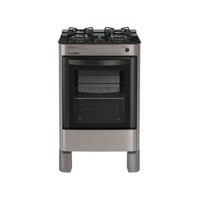 Fogão Esmaltec 4 Bocas Agata Glass Mesa de Vidro Temperado Inox AGATA GLASS