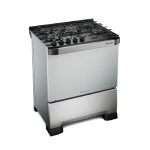 Fogão Mueller 5 Bocas Decorato Vetro Inox DECORATO VETRO 5B