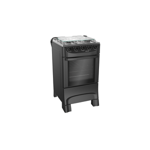 Fogão Mueller 4 Bocas Preto Fosco MFI4BA