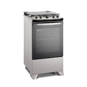 Fogão Electrolux 4 Bocas Efficient com Mesa Inox, PerfectCook e VaporBake Prata FE4IS