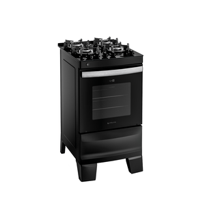 Fogão Atlas 4 Bocas Agile Up Glass Com Mesa de Vidro Preto AGILE GLASS 4Q