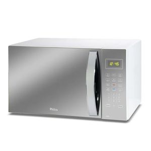 Micro-ondas Philco 37 Litros Limpa Fácil 1400W Porta Espelhada Branco PMO37EB