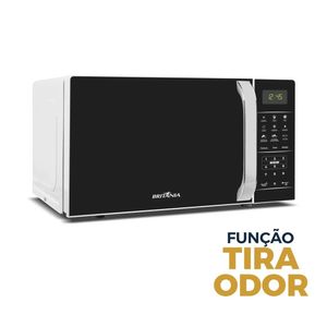 Micro-ondas Britânia 20 Litros 1100W Limpa Fácil Preto e Branco BMO23