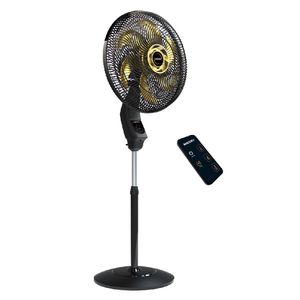 Ventilador de Coluna Mallory Chronos 40cm Preto e Dourado CHRONOS