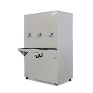 Bebedouro Purificador Industrial Blue Coluna 3 Torneiras Gelada Inox 100L PIC100LG-3T