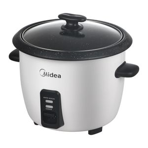 Panela de Arroz Elétrica Midea 2,5 Litros Branca e Preta PAE25B