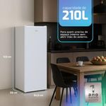 Freezer e Conservador Vertical HQ 210 Litros Branco HQ-210FV/RDFL-1758894660090