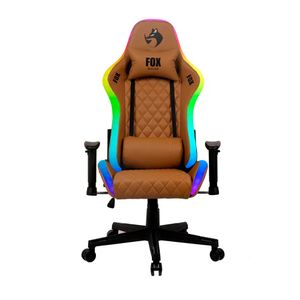 Cadeira Gamer Fox Racer RGB com Iluminação Led Marrom  UTC1583L