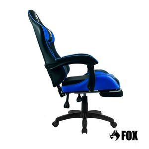Cadeira Gamer Fox Racer Zerda com Apoio de Pés Azul W20