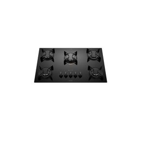 Cooktop Atlas 5 Bocas Utop com Mesa de Vidro Preto