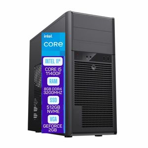 Computador Skill Pro i5 11400F, 8GB, SSD 512GB, Geforce 2GB, Windows 11 Original Microsoft SP-022