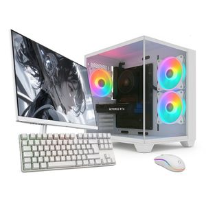 PC Gamer Completo Skill Apex Series, AMD Ryzen 5 5500, Geforce RTX 3050, 16GB DDR4, SSD 256GB M.2, Monitor LED 24" 180Hz, Branco SAS022