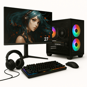 PC Gamer Completo Skill Ryzen 5 5600GT, 16GB, Radeon Vega 7, SSD 512GB M.2, + Monitor 27" IPS 100Hz - SK27001