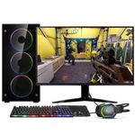 PC Gamer Completo AMD Ryzen 7 5700G, Gráficos Radeon VEGA 8, 16GB DDR4, SSD NVMe 512GB, Fonte 600W 80 Plus, Monitor 24" 75Hz, Skill RGB - SR-024-1759860700707