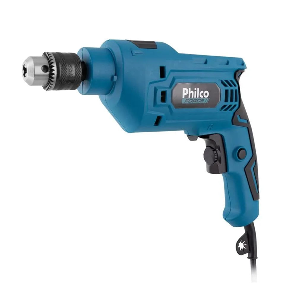 Furadeira Philco Force 650W Maleta 99 Acerssórios Azul PFU03MF
