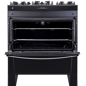Fogão Atlas 5 Bocas Agile Up Glass Com Mesa De Vidro Preto 300000885