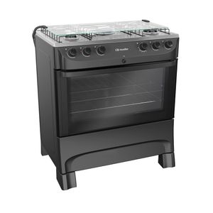 Fogão Mueller 5 Bocas Preto Fosco MFI5BB