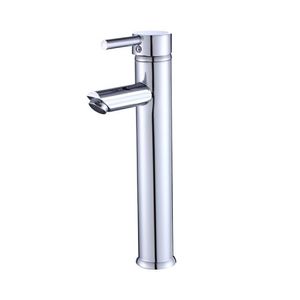 Torneira Para Banheiro Alta com Misturador Monocomando Cromada de Bancada Belcca TAMC-01