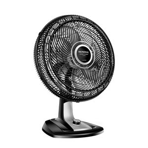 Ventilador de Mesa Mondial Super Turbo 8 Pás 140W 40Cm Preto e Prata VTX-40-8P