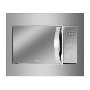Micro-ondas de Embutir Philco 37 Litros Limpa Fácil 1400W Espelhado e Branco PMB37EB