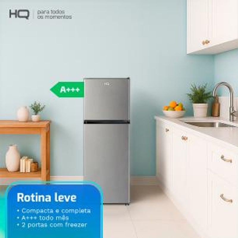 Geladeira Compacta HQ Defrost 150 Litros Preto e Prata HQ-150RDF-1765546301370