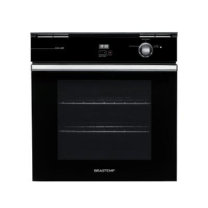 Forno de Embutir a Gás Brastemp 78 litros Preto com Grill e Timer Touch BOA84AE