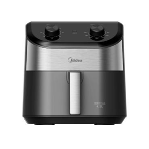 Fritadeira Elétrica Midea 4,5 Litros Widemax Cyclone Preta e Inox FWM45P