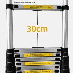 Escada Telescópica Aluminio Fortt 2.6m 9 DegrausETA01-2.6m
