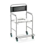 Cadeira de Banho Higiênica Dellamed Dobrável até 100 Kg Preto e Cinza D30-1767978560533