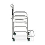 Cadeira de Banho Higiênica Dellamed Dobrável até 100 Kg Preto e Cinza D30-1767978663164