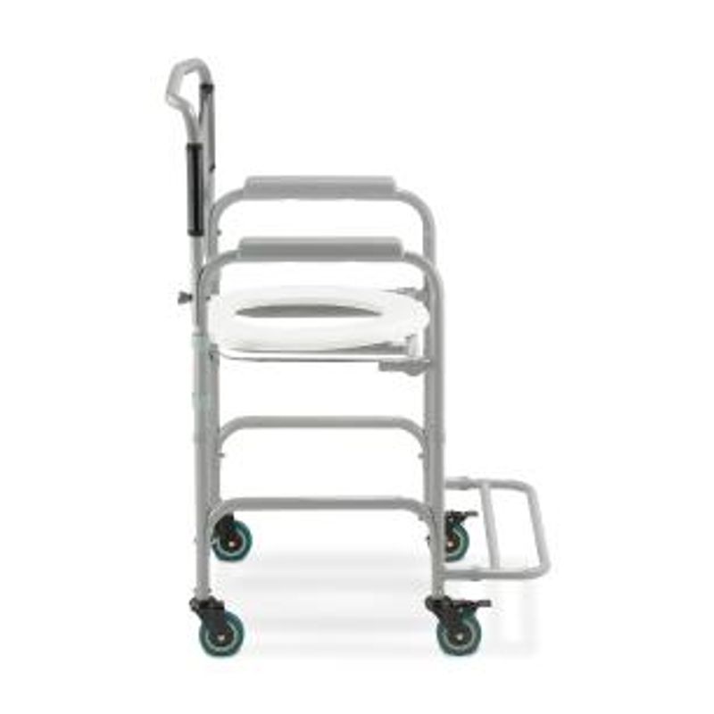 Cadeira de Banho Higiênica Dellamed Dobrável até 100 Kg Preto e Cinza D30-1767978663164