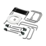 Cadeira de Banho Higiênica Dellamed Dobrável até 100 Kg Preto e Cinza D30-1767978682380