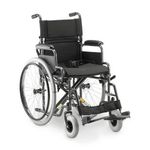 Cadeira de Rodas Dellamed Dobrável em Aço até 120 Kg Cinza e Preto D400-T48-1767978762280