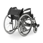 Cadeira de Rodas Dellamed Dobrável em Aço até 120 Kg Cinza e Preto D400-T48-1767978872316