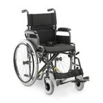 Cadeira de Rodas Dellamed Dobrável em Aço até 120 Kg Cinza e Preto D400-T40-1767978985587