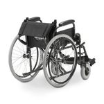 Cadeira de Rodas Dellamed Dobrável em Aço até 120 Kg Cinza e Preto D400-T40-1767979119570