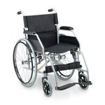 Cadeira de Rodas Dellamed Dobrável em Aço até 120 Kg Cinza e Preto D100-1767979268987