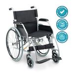 Cadeira de Rodas Dellamed Dobrável em Aço até 120 Kg Cinza e Preto D100-1767979430921