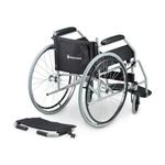 Cadeira de Rodas Dellamed Dobrável em Aço até 120 Kg Cinza e Preto D100-1767979434537