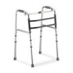 Andador Dellamed de Alumínio 3 em 1 Fixo Móvel e Articulado Cinza D10-1767981024943