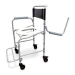 Cadeira de Banho Higiênica Dellamed Dobrável e Desmontável até 120 Kg Preto e Cinza D40-1767981889242