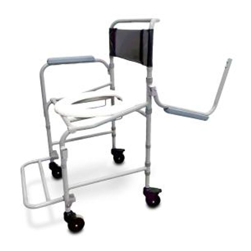 Cadeira de Banho Higiênica Dellamed Dobrável e Desmontável até 120 Kg Preto e Cinza D40-1767981889242