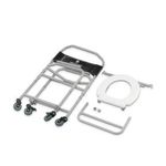 Cadeira de Banho Higiênica Dellamed Dobrável e Desmontável até 120 Kg Preto e Cinza D40-1767981906457