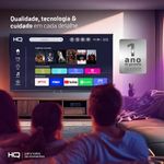 Smart TV HQ 40" Full HD tela sem bordas Android 12 design Slim HQS40NKHM-1761831190086
