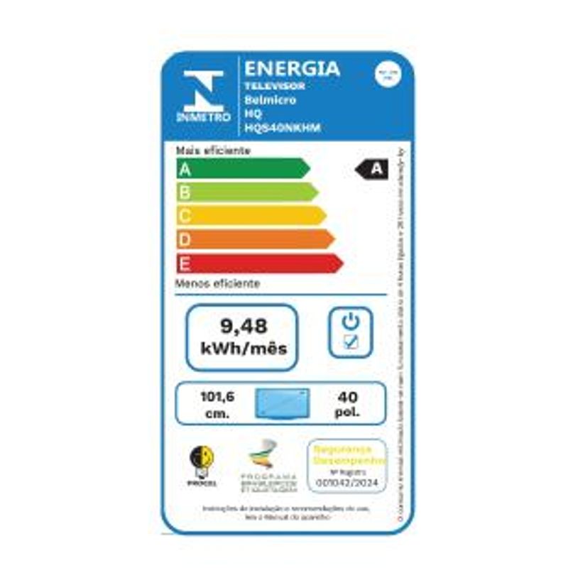 Smart TV HQ 40" Full HD tela sem bordas Android 12 design Slim HQS40NKHM-1761831198838